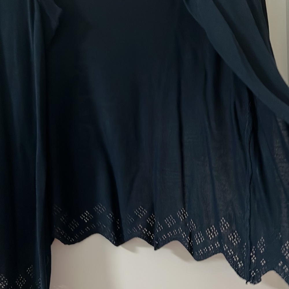 Beautiful dainty blue cardigan with crochet detailing - Picture 4 of 4